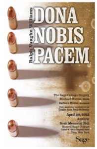 Sage Singers Dona Nobis Pacem 2012