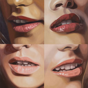 The Mouths of Four Gorgons by Julia Jacquette