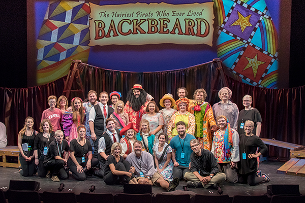 The cast and crew of Backbeard: The Musical in New York City