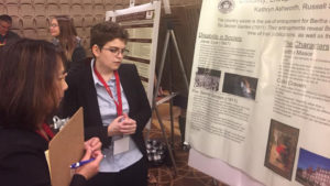 Kathryn Ashworth presents research at the National Collegiate Honors Council conference