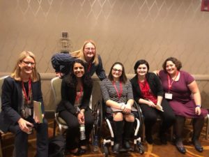 Faculty and students who participated on a roundtable at the National Collegiate Honors Conference