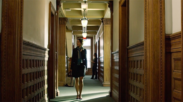 Scene from Off the Rails showing Russell Sage College, courtesy of Divine Immortality Productions 2016.