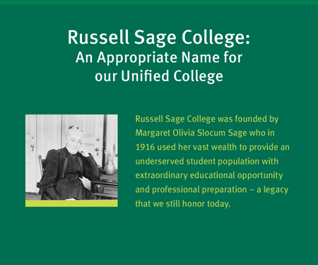 Russell Sage College: An Appropriate Name for our Unified College