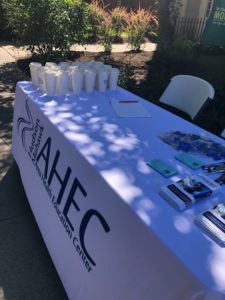 AHEC table on campus