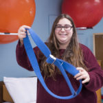 Sarah Tuzzolo in Occupational Therapy Classroom