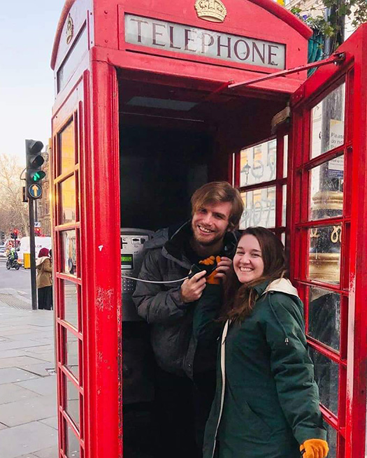 Sage student Megan Paluzzi in London