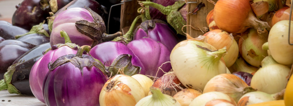 fresh produce on display