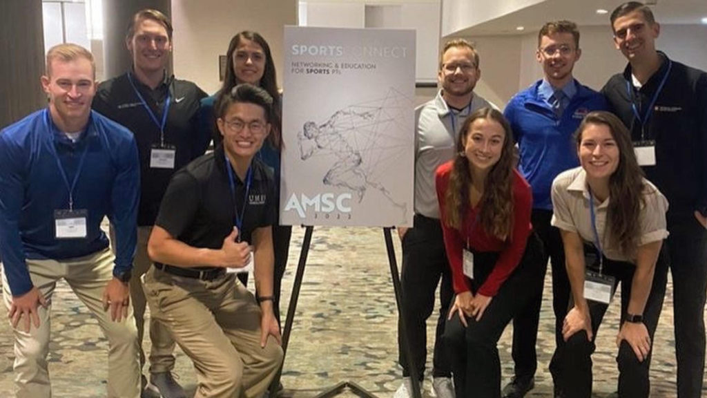 Arthur Baker with fellow AASPT conference interns