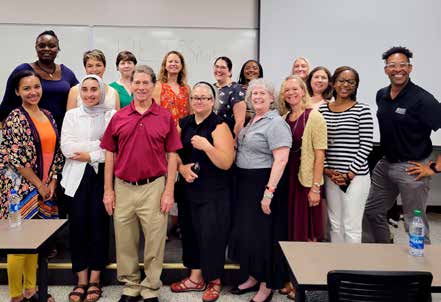 Dr. Roy Kaplan visited to engage faculty with his program, Keys to Creating Community Through Dialogue, which helped faculty think about how they facilitate conversation in their classes