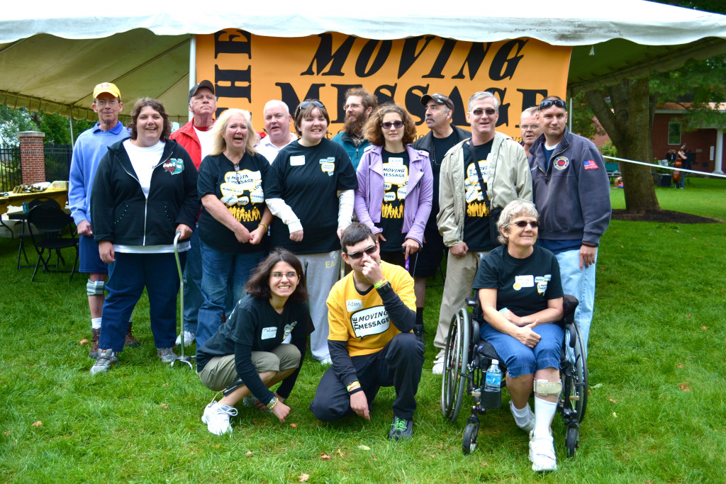 The Moving Message Group Photo Outside at the event