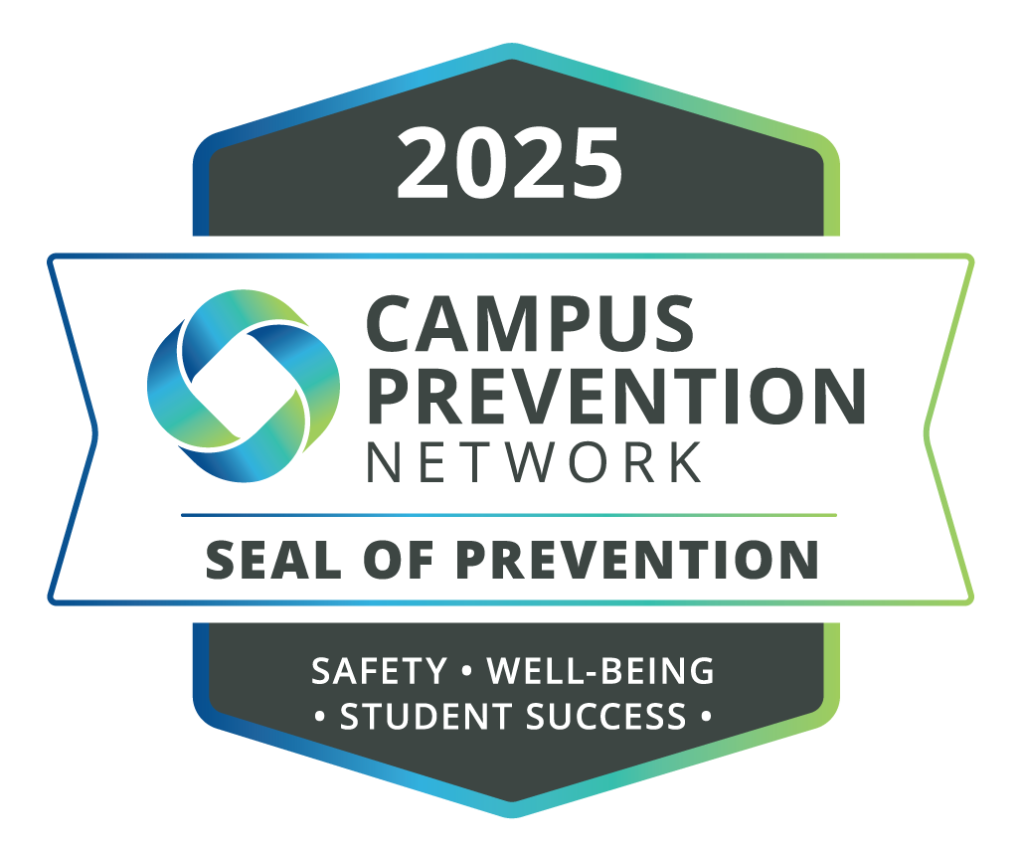 Badge for the Campus Prevention Network Seal of Prevention for 2025